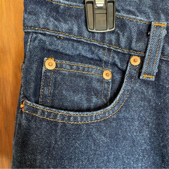 Arizona Women’s Blue Denim Raw Hem High Waist Flare Jeans Size 7 Juniors - Picture 4 of 10